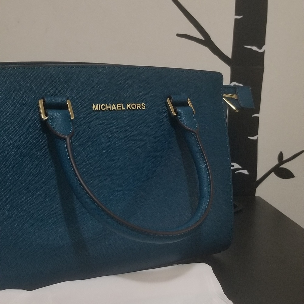 Michael Kors Teal Satchel